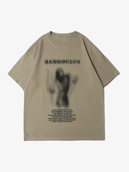 Thesupermade Dark Silhouette Print T-shirt 