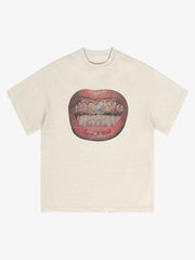 Full Diamond Tooth Pattern T-Shirt - 2258 