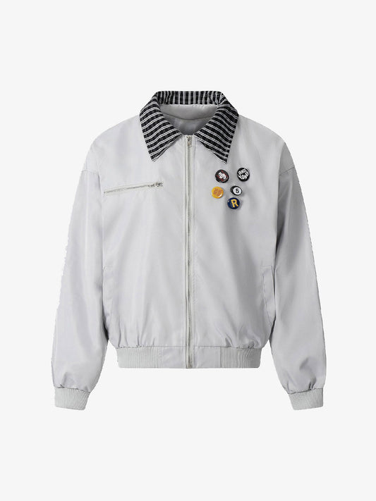 Retro Badge Stitching Work Jacket 