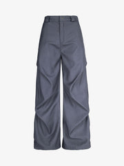 Woven Retro Cleanfit Pleated Drape Pants 