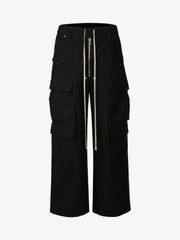 RO Style Multi-Pocket Baggy Flared Pants - 2321 