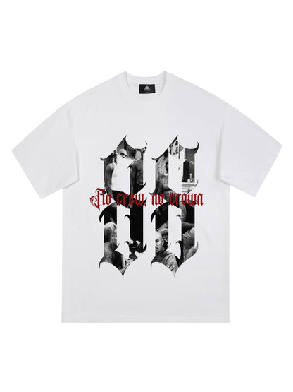 Original Photograph Letter Oversized Graphic T-Shirt 