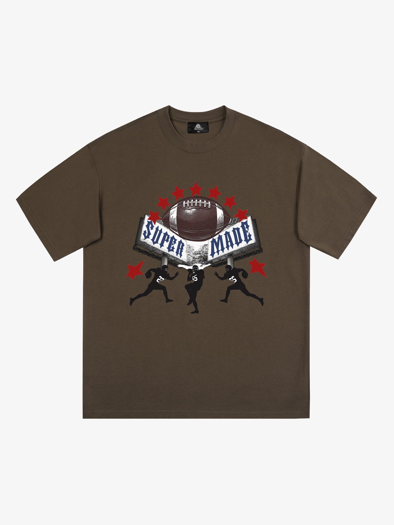 Super Bowl Football Print T-Shirt 