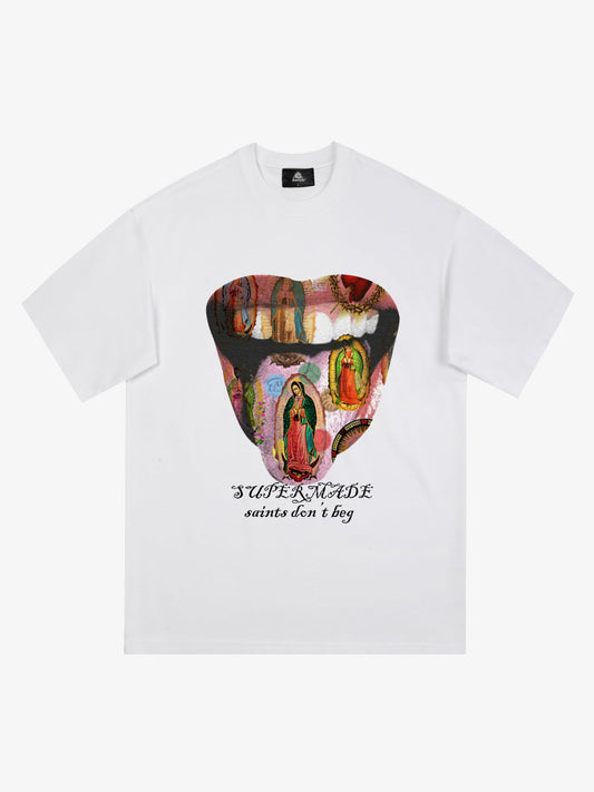 Original Saints Don't Beg Graphic T-Shirt 