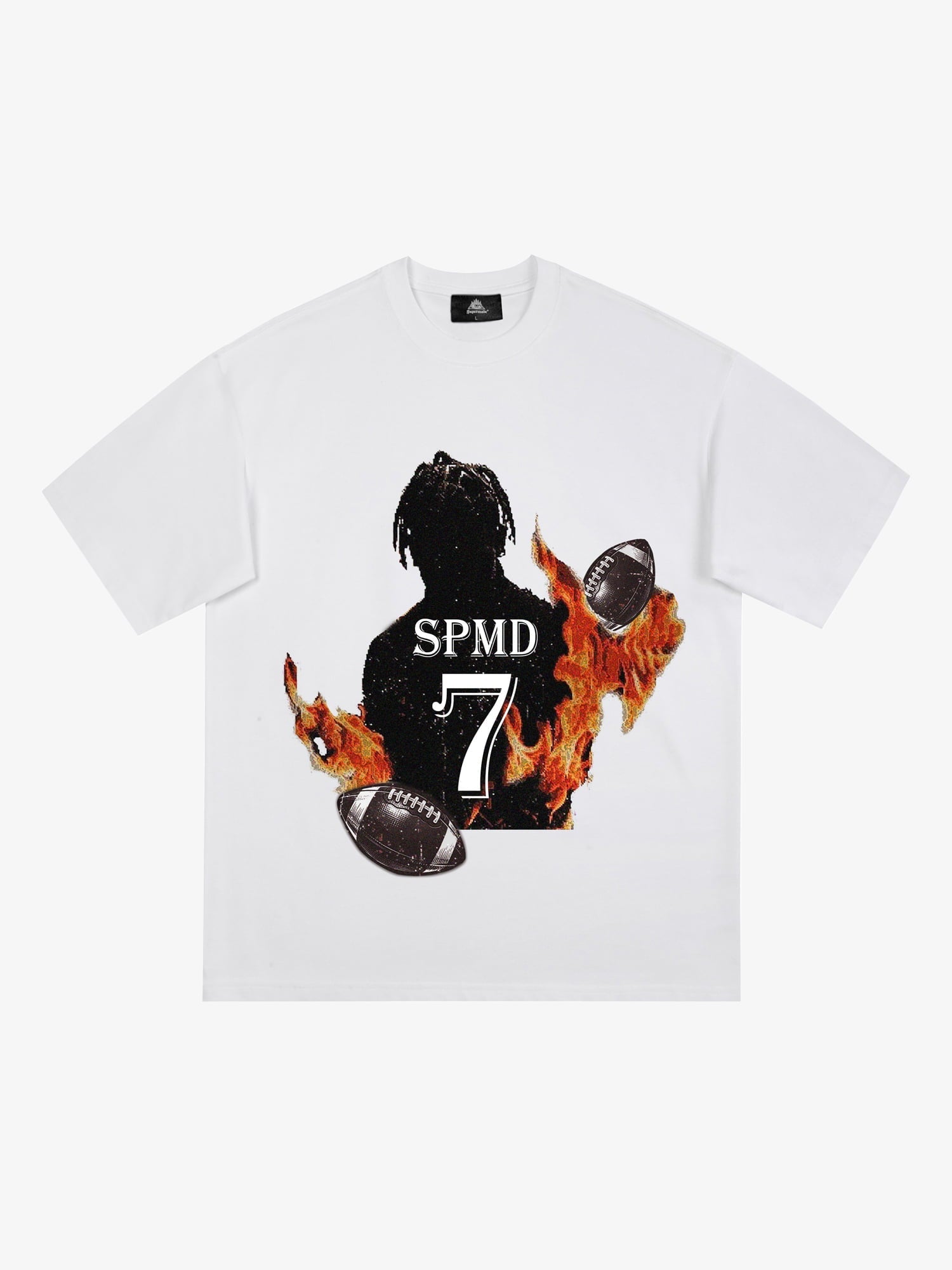 Super Bowl Football Print T-shirt 