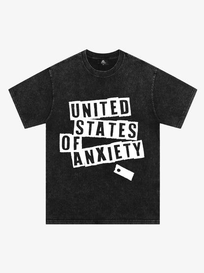 Original United States Of Anxiety Graphic T-Shirt 