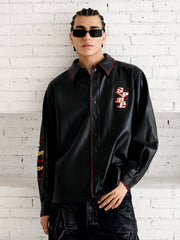 Original Embroidered Leather Shirt 
