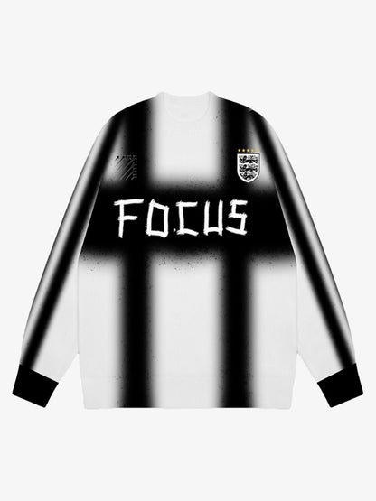 Thesupermade Color Contrast Print Long Sleeve Jersey T-shirt - 2307 