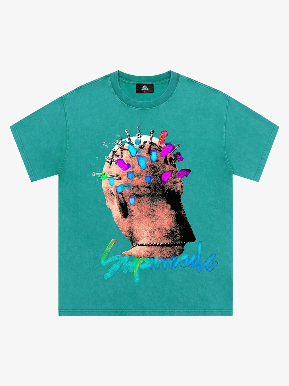 Thesupermade Street Artistic Painted Portrait T-shirt 