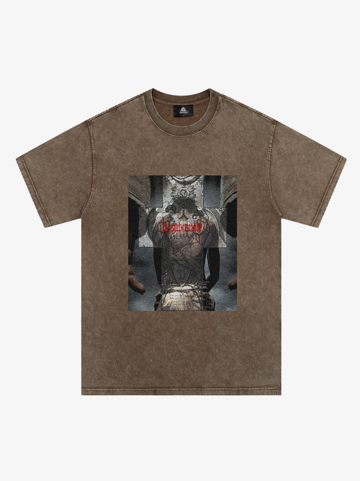 Original Cross Portrait Graphic T-Shirt 