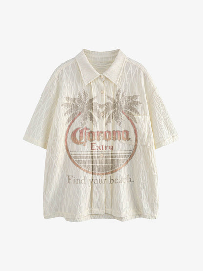 Palm Tree Short-Sleeve Shirt 