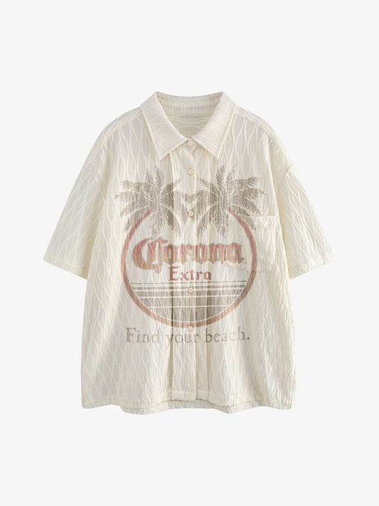 Palm Tree Short-Sleeve Shirt 