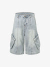 Cleanfit Denim Baggy Cargo Jorts 