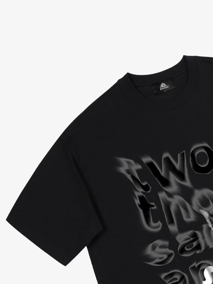 Thesupermade Fun Graffiti Letters Doberman Dog Print T-shirt 