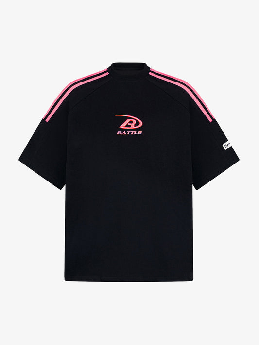 Retro Patchwork Stripe Short Sleeve T-Shirt 