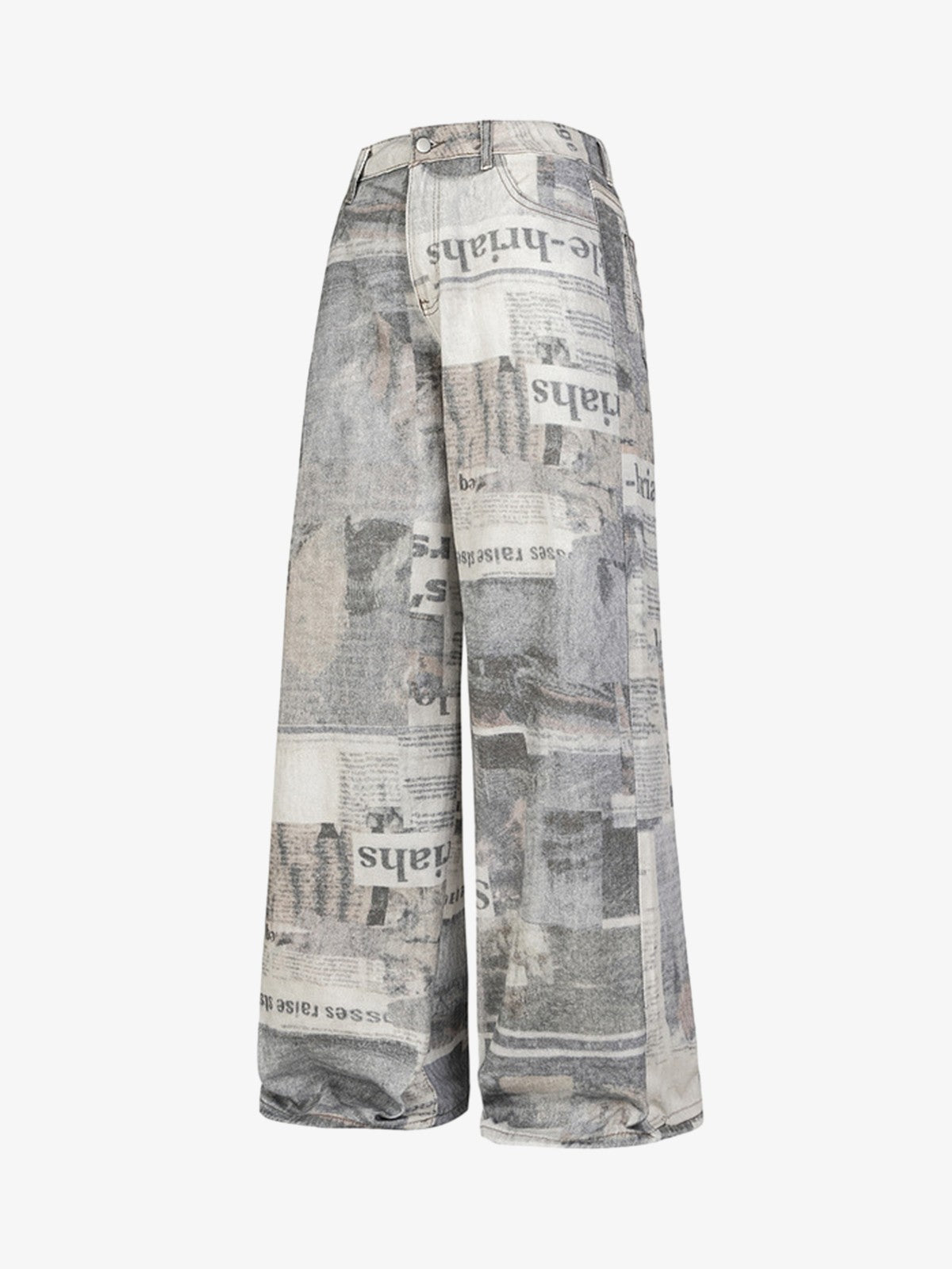 Graffiti Newspaper Baggy Jeans 2404