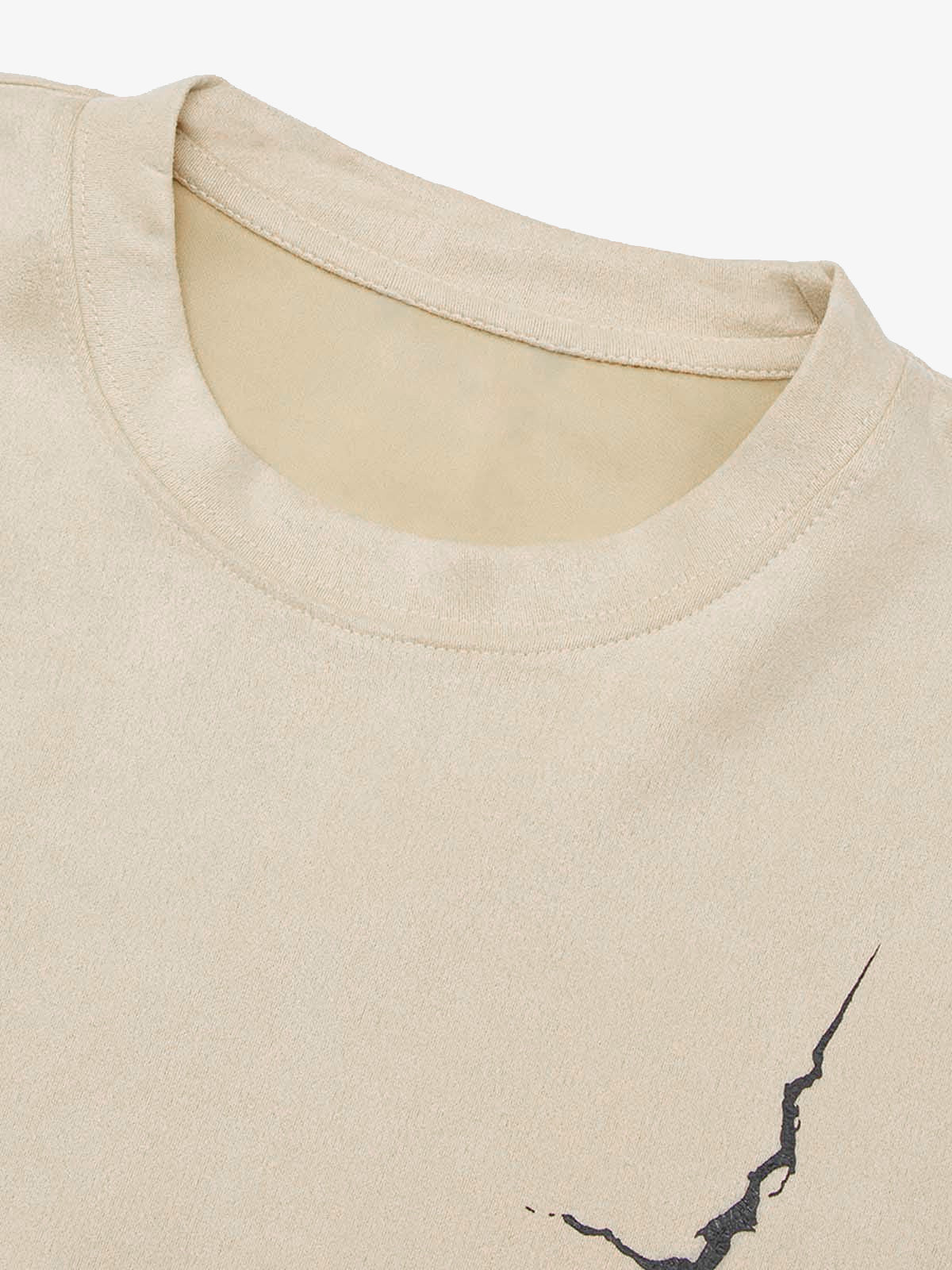 Thesupermade Suede Gothic Font Street Rap T-Shirt 