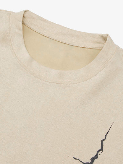 Thesupermade Suede Gothic Font Street Rap T-Shirt 