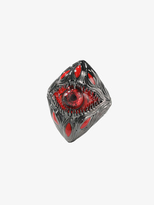 Dark Style Red Eye Copper Ring 