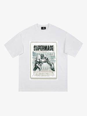 Super Bowl Football Print T-Shirt 