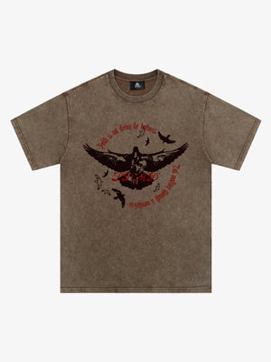 Original Vintage Washed Slogan Graphic T-Shirt 