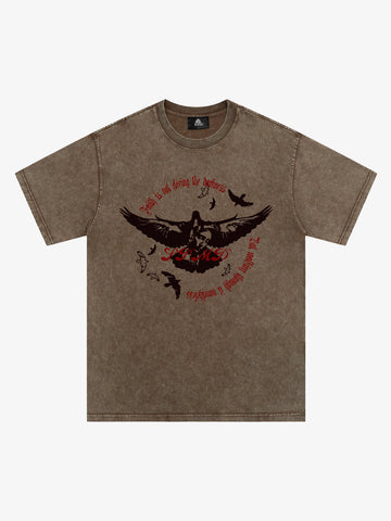 Original Vintage Washed Slogan Graphic T-Shirt 