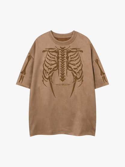 Skeleton Graphic Oversized T-Shirt 