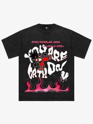 Thesupermade Fun Letter Print T-shirt - 1901 