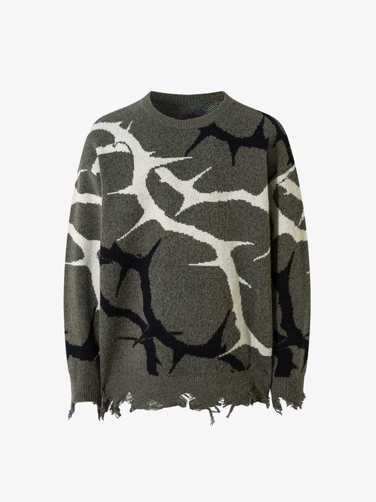 Thesupermade Thorn Destroyed Sweater 