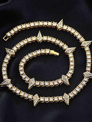 Thesupermade Hip Hop Collarbone Chain Necklace - 2221 