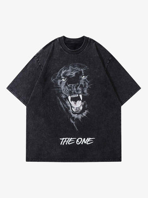Thesupermade Black Panther Print T-shirt 