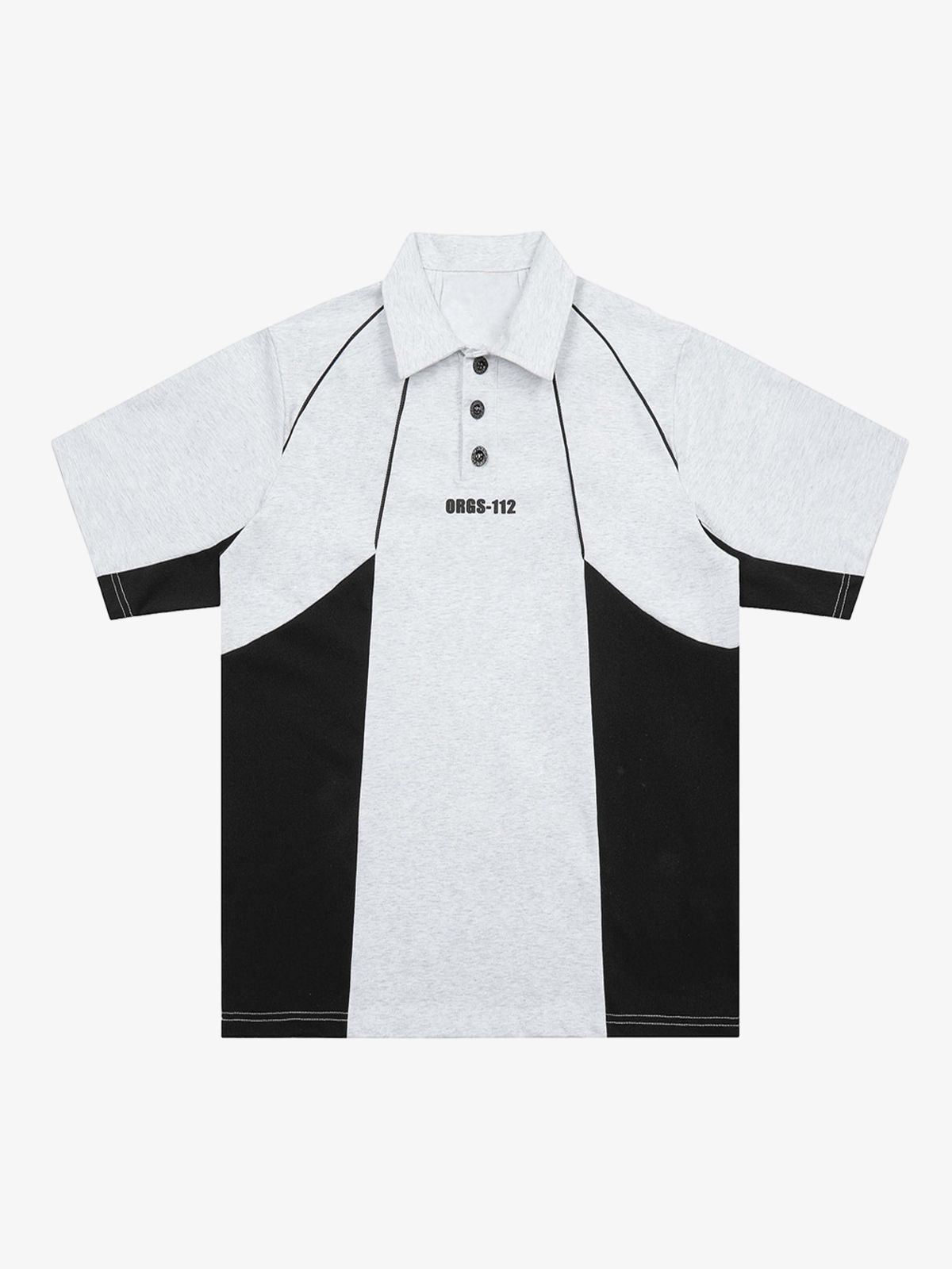Street Contrast Panel Polo Shirt 