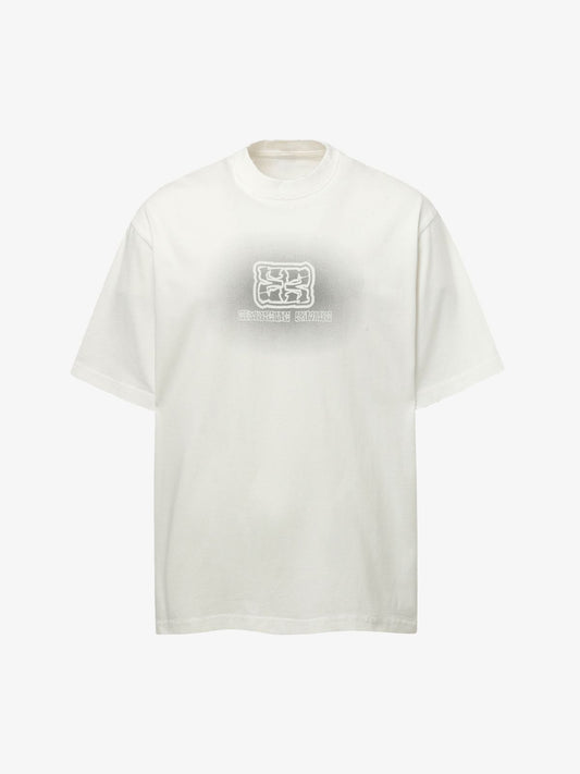 Washed  Patch Embroidery T-shirt 