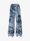Thesupermade High Street Washed Distressed Work Jeans - 2163 