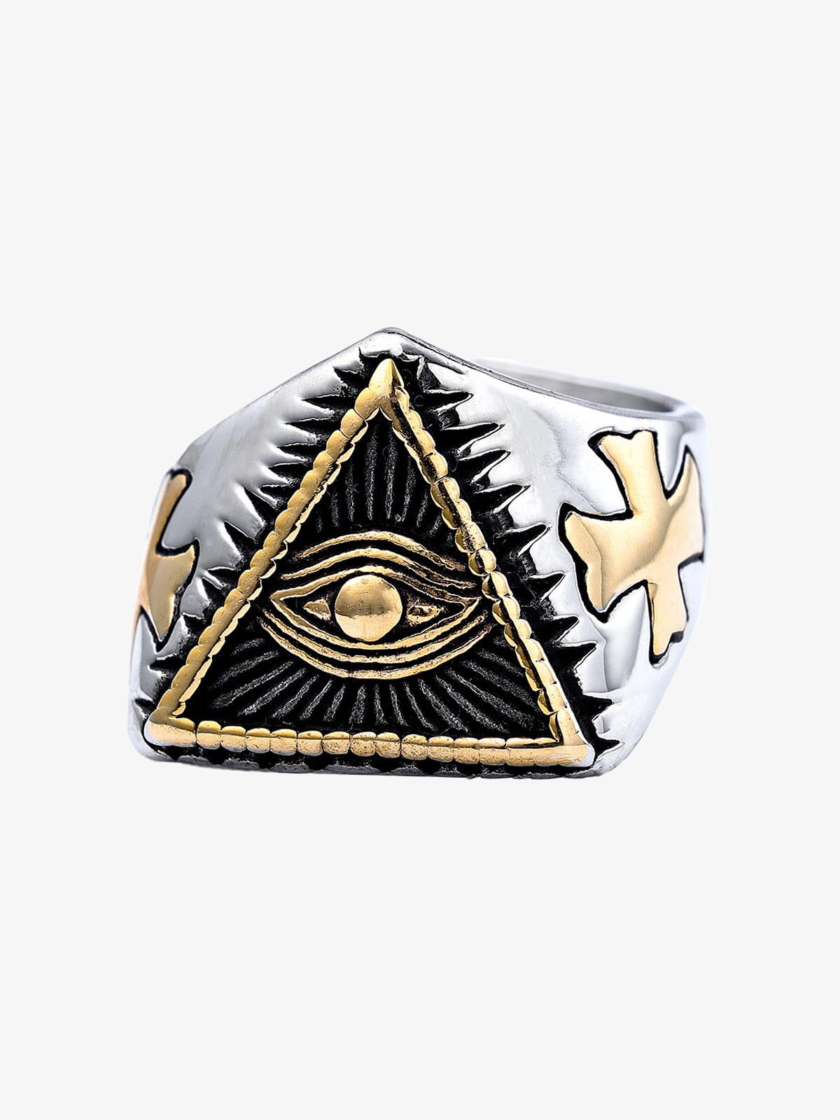 Triangle Eye Steel Ring 