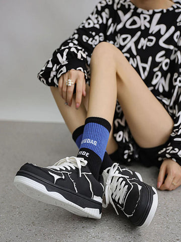 Thesupermade High Street Black And White Board Casual Shoes -1554 