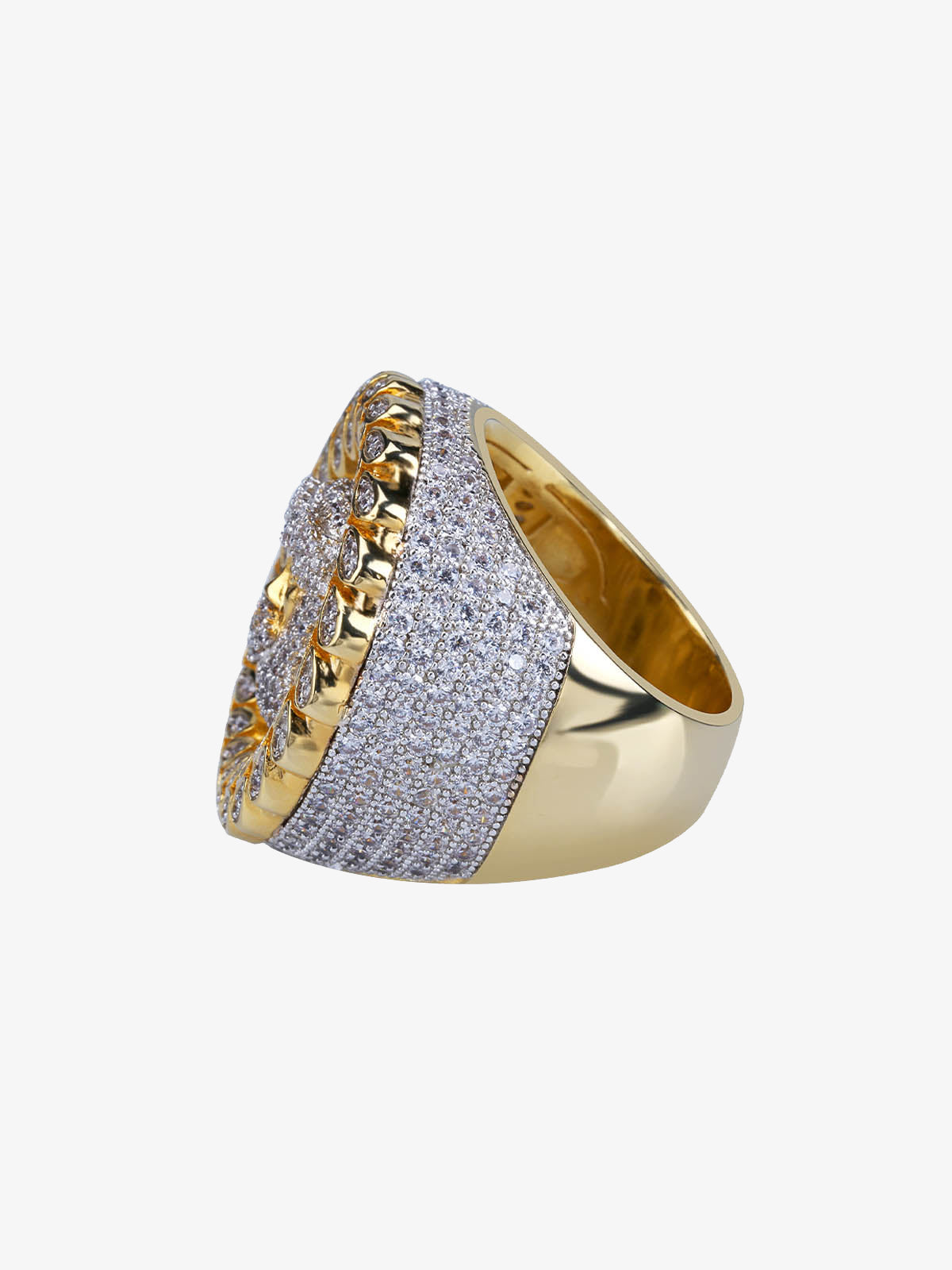 Jesus Zircon Copper Ring 