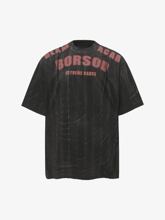 Wasteland Dirty Dye Oversized Graphic T-Shirt 