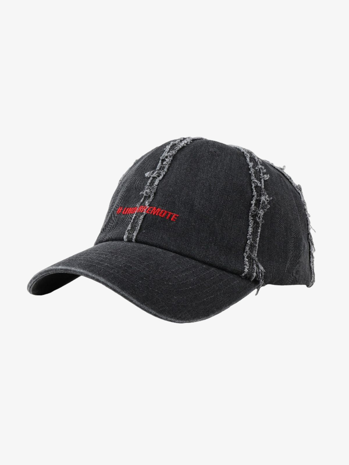 Distressed Denim Baseball Cap 