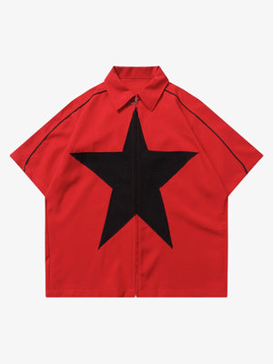 Thesupermade Star Zipper Design Shirt -1575 