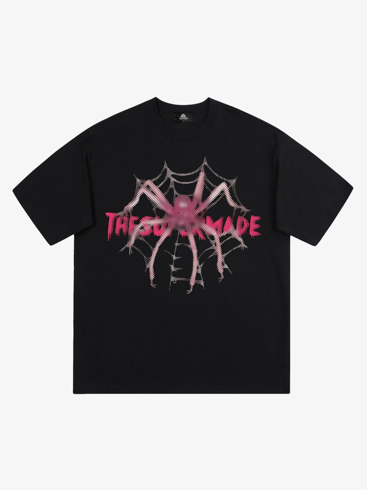 Thesupermade Pink Diamond Spider Hip Hop T-shirt 