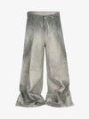 Retro Dirty Dye Baggy Pants 