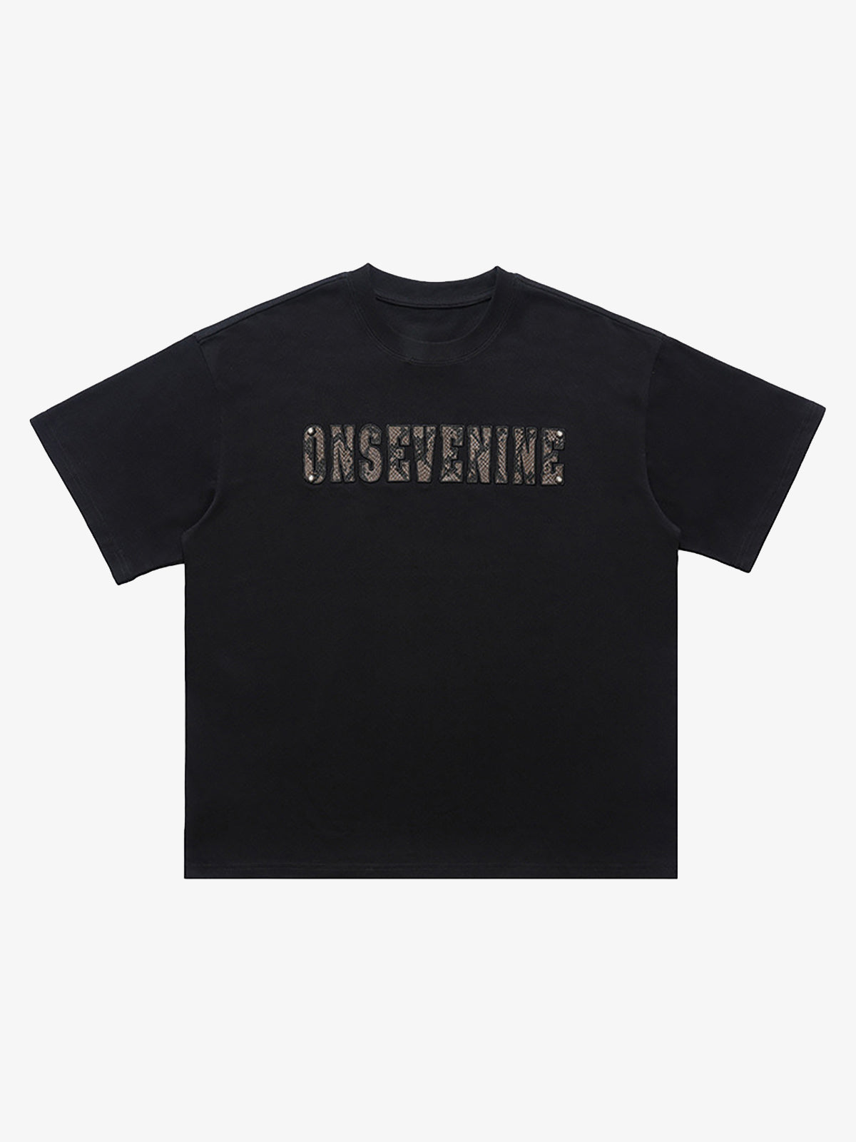 Camouflage Letter Short Sleeve T-Shirt 