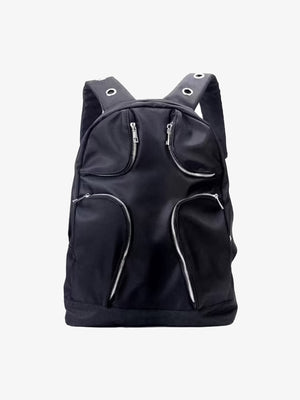 Metal Partition Multi-Pocket Nylon Backpack 