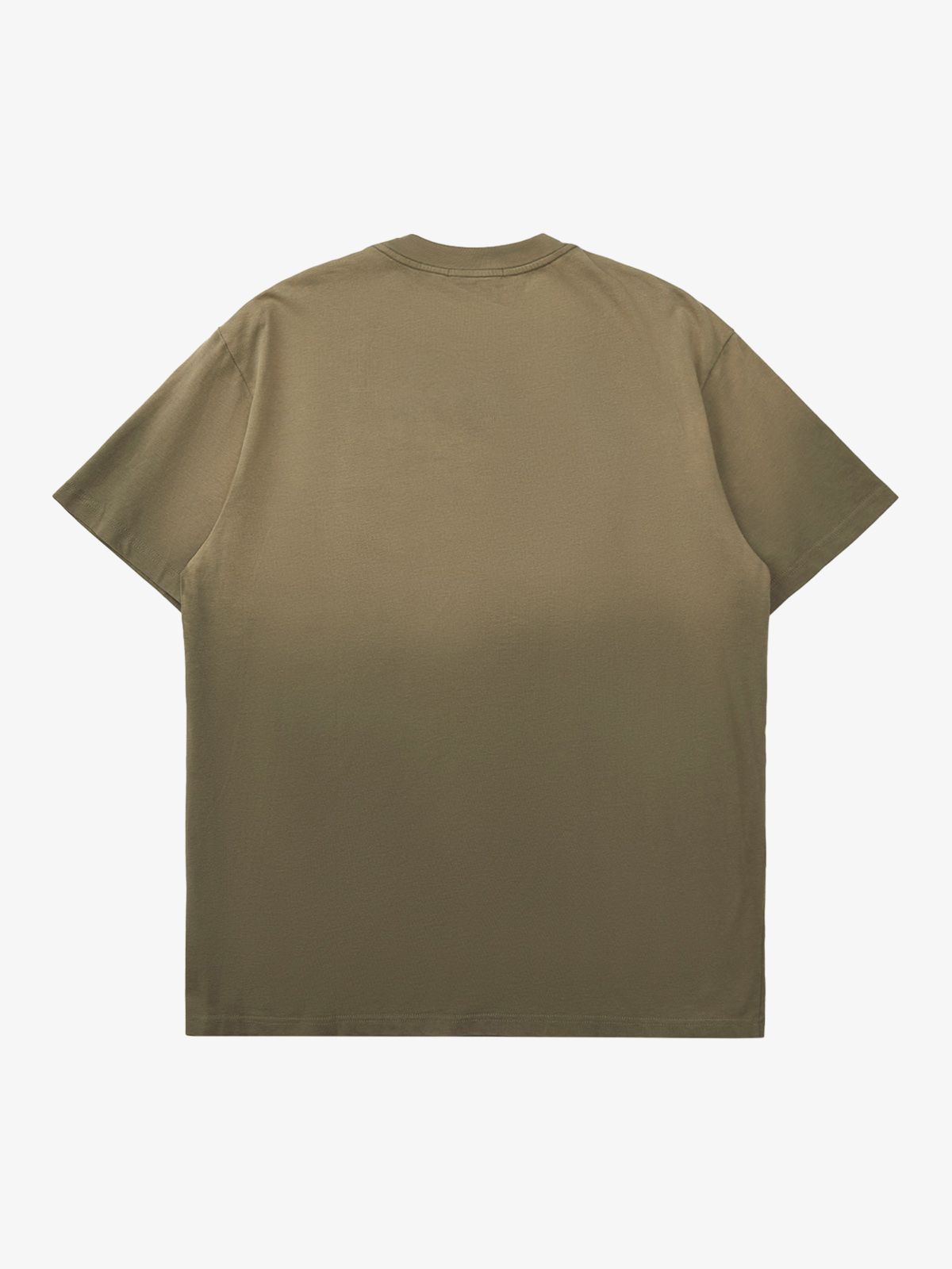 Thesupermade Retro Street Gradient Star Embroidery Rap T-Shirt 