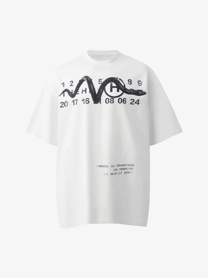 Thesupermade Washed Digital Art Street Rap T-Shirt 