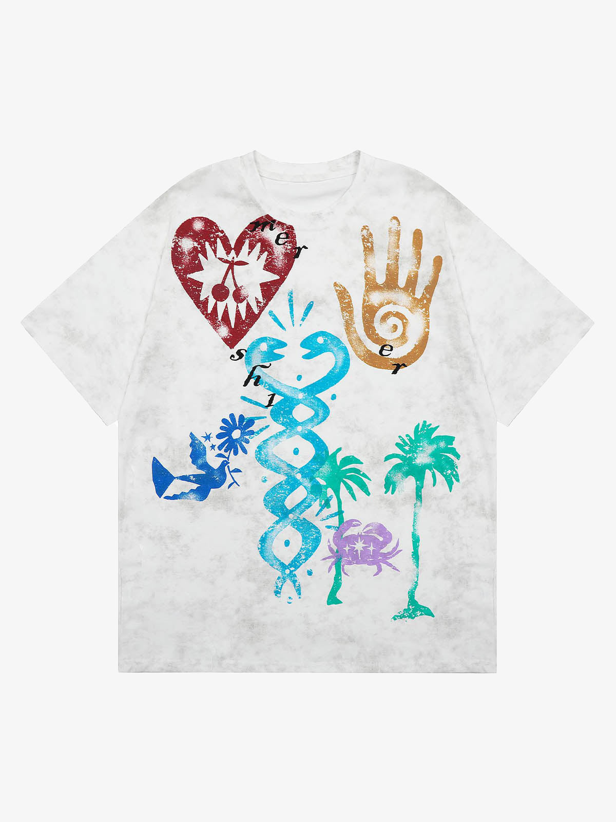 Vibrant Graphic Print T-Shirt