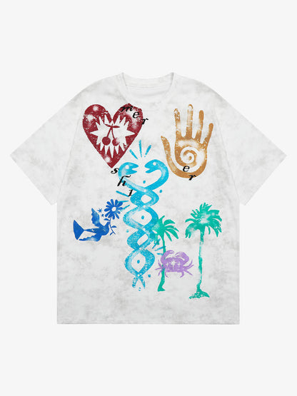 Vibrant Graphic Print T-Shirt