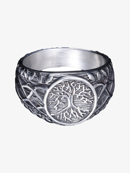 Tree Of Life Vine Stainless Steel Ring 
