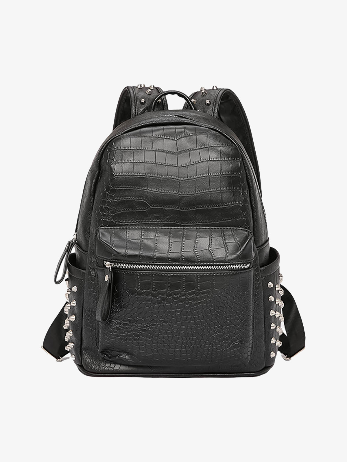 Rivet Crocodile Print Backpack 2464
